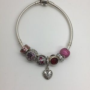 Pandora Valentines Charm Bracelet